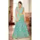 Aqua Color Net Heavy Embroidered Work Wedding Lehenga Choli -1859133943