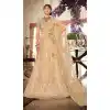 Beige Color Net Heavy Embroidered Work Wedding Lehenga Choli -1859133945