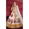 White Color Raw Silk Digital Printed Party Wear Women Lehenga Choli -1878134111