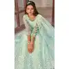 Sky Blue Color Net Heavy Embroidered Sangeet Party Wear Lehenga Choli -1886134165