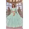 Sky Blue Color Net Heavy Embroidered Sangeet Party Wear Lehenga Choli -1886134165