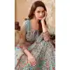 Sky Blue Color Net Designer Wedding Reception Wear Lehenga Choli -1887134166