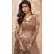 Brown Color Net Designer Wedding Reception Wear Lehenga Choli -1887134169