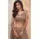 Brown Color Net Designer Wedding Reception Wear Lehenga Choli -1887134169