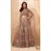 Brown Color Net Designer Wedding Reception Wear Lehenga Choli -1887134169