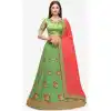 Liril Green Color Handloom Silk Designer Wedding Wear Lehenga Choli -1900134262