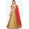 Gold Color Brocade Designer Wedding Wear Lehenga Choli -1900134266