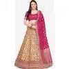 Beige Color Pure Silk Designer Wedding Wear Lehenga Choli -1900134271