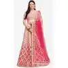 Mesmerizing Multi Color Raw Silk Designer Wedding Wear Lehenga Choli -1900134273