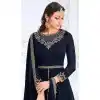 Beautiful Blue Color Myanmar Georgette Designer Indo Western Salwar Suit -1904134359