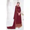 Maroon Color Myanmar Georgette Designer Indo Western Salwar Suit -1904134360
