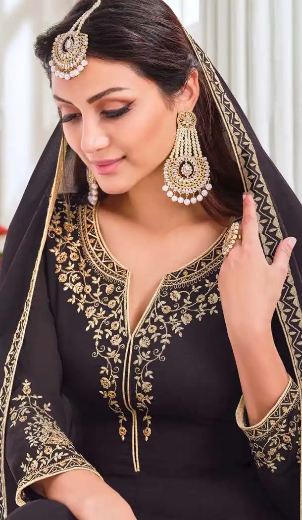Falsa Color Myanmar Georgette Designer Indo Western Salwar Suit -1904134362