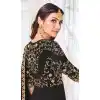 Black Color Myanmar Georgette Designer Indo Western Salwar Suit -1904134364