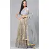 Fancy Grey Color Soft Net Designer Party Wear Women Lehenga Choli -1927134522