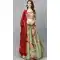 Green Color Pure Bt Organza Digital Printed Party Wear Women Lehenga -1928134528