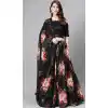 Black Color Pure Bt Organza Digital Printed Party Wear Women Lehenga -1928134529