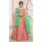 Gajari Color Pure Satin Silk Traditional Wear Women Lehenga Choli -1929134535