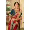 Red Color Soft Crepe Silk Traditional Wear Designer Saree Blouse -1934134562