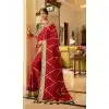 Red Color Soft Crepe Silk Traditional Wear Designer Saree Blouse -1934134562