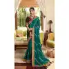 Rama Green Color Soft Crepe Silk Traditional Wear Designer Saree Blouse -1934134563