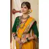 Yellow Color Soft Crepe Silk Traditional Wear Designer Saree Blouse -1934134564