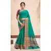 Rama Color Silk Classic Casual Party Wear Saree Blouse -1973135023