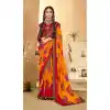 Marvelous Multi Color Georgette Party Wear Abstract Printed Saree -1998135191