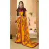 Captivating Multi Color Georgette Party Wear Abstract Printed Saree -1998135194