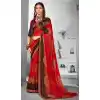 Gleaming Multi Color Georgette Party Wear Abstract Printed Saree -1998135196
