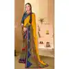 Enigmatic Multi Color Georgette Party Wear Abstract Printed Saree -1998135201