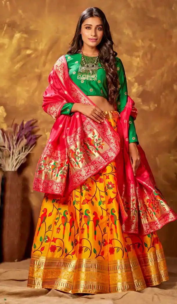 Yellow Color Silk Designer Traditional Wedding Wer Lehenga Choli -2043135558