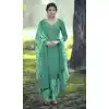 Aqua Green Color French Creap Embroidered Punjabi Patiyala Salwar Suit -2081135876