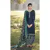 Blue Color French Creap Embroidered Punjabi Patiyala Salwar Suit -2081135878