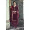 Purple Color French Creap Embroidered Punjabi Patiyala Salwar Suit -2081135883