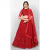 Red Color Soft Net Designer Party Wear Women Lehenga Choli -2102136057