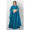 Sky Blue Color Soft Net Designer Party Wear Women Lehenga Choli -2102136059