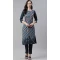 Dark Green Color Poly Rayon Casual Party Wear Readymade Plus Size Kurti -2105136124