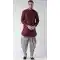 Maroon Color Art Dupion Silk Designer Party Wear Readymade Dhoti Kurta -2115136238