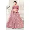 Light Pink Color Bridal Net Designer Wear Traditional Lehenga Choli -2159136731