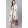 White Color Cotton Party Anarkali Style Plus Size Readymade Kurti -2169136796