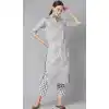 Luscious Multi Color Cotton Party Anarkali Style Plus Size Readymade Kurti -2169136799