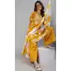 Yellow Color Cotton Designer Partywear Readymade Kurti Set -2170136803