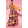 Vivacious Pink Color Cotton Designer Party Wear Readymade Kurti Set -2170136808