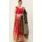 Chic Brick Red Color Banarasi Silk Jecquard Weaving Work Lehenga Choli -2181136930