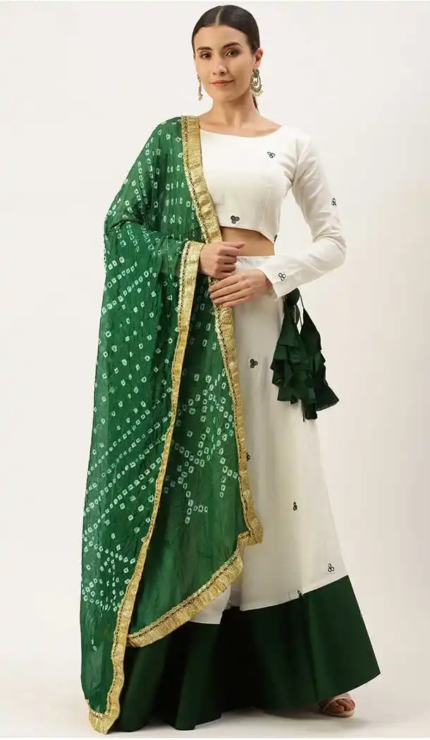 Charming White Color Pure Cotton Traditional Party Wear Women Lehenga Choli -2185136951