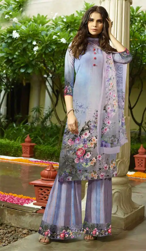 Ethnic Multi Color Sorer Crepe Digital Printed Casual Party Wear Dresses -2187136964