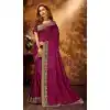 Magenta Color Chanderi Silk Classic Casual Office Wear Saree -2171136813