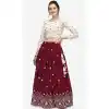 Fancy Maroon Color Cotton Designer Party Wear Lehenga Choli -2193137031