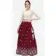 Fancy Maroon Color Cotton Designer Party Wear Lehenga Choli -2193137031