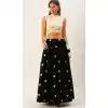 Elegance Black Color Pure Cotton Designer Party Wear Lehenga Choli -2193137035